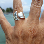 Sterling Silver Whale Ring