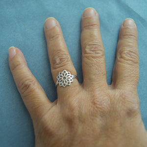 Sterling Silver Crown Chakra Ring