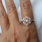 Sacred Geometry Flower of Life Ring