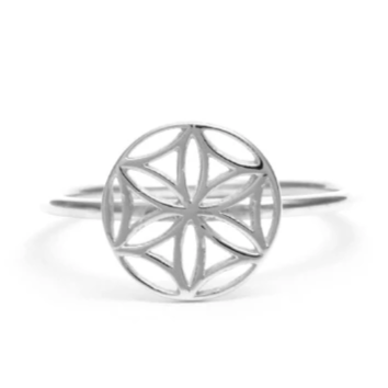 Sacred Geometry Flower of Life Ring