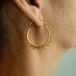 Golden Gypsy Hoop Earrings