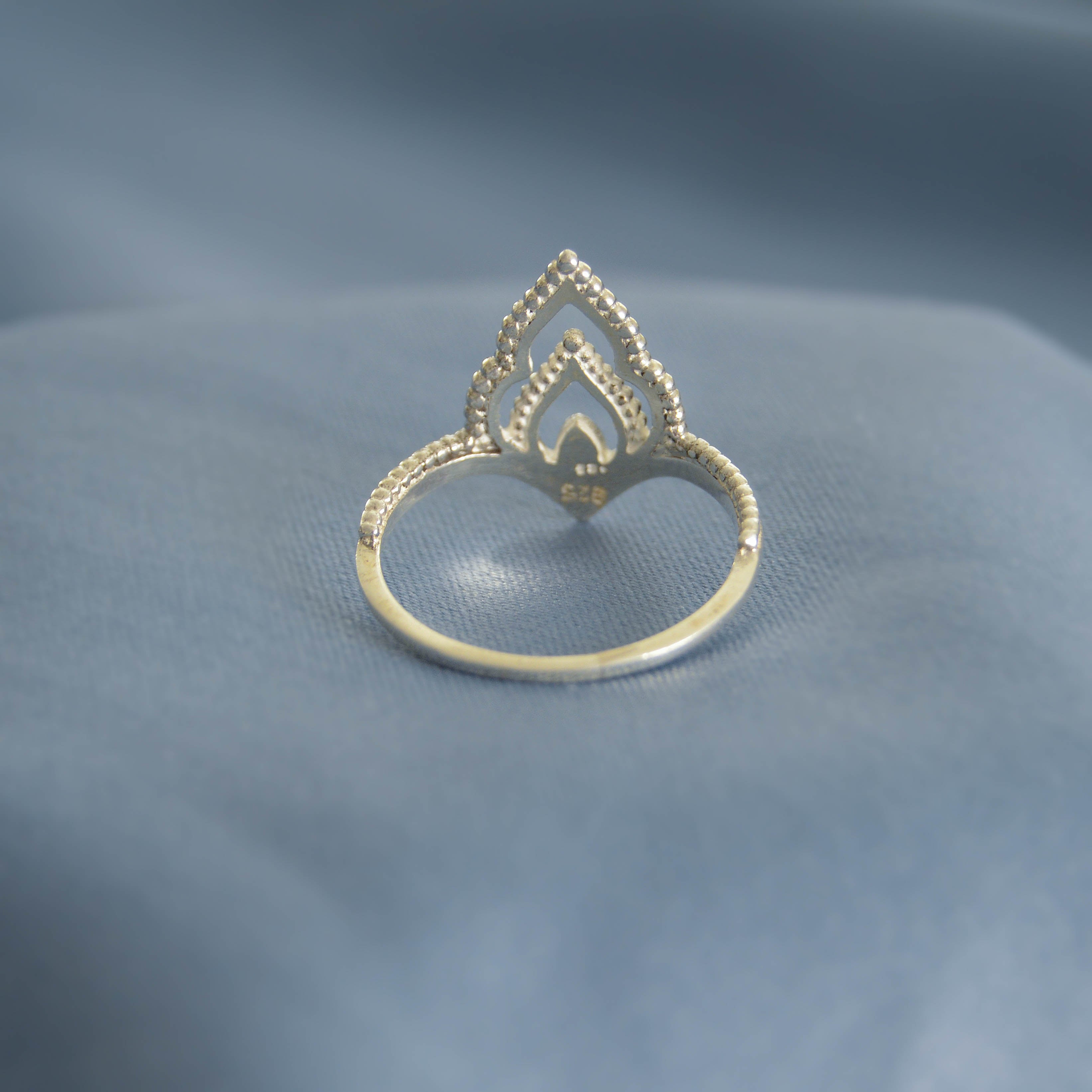 Inlaid Shiny Zircon Open Ring Elegant Adjustable Love Heart - Temu United  Arab Emirates