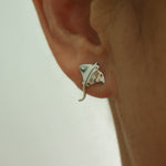 Manta Ray Stud Earrings