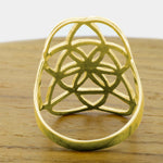 Seed of Life Ring - Brass