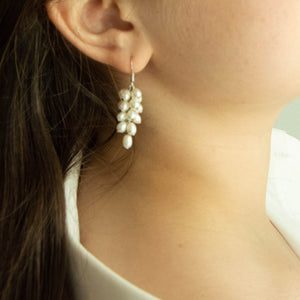 Pearl Grape Earrings