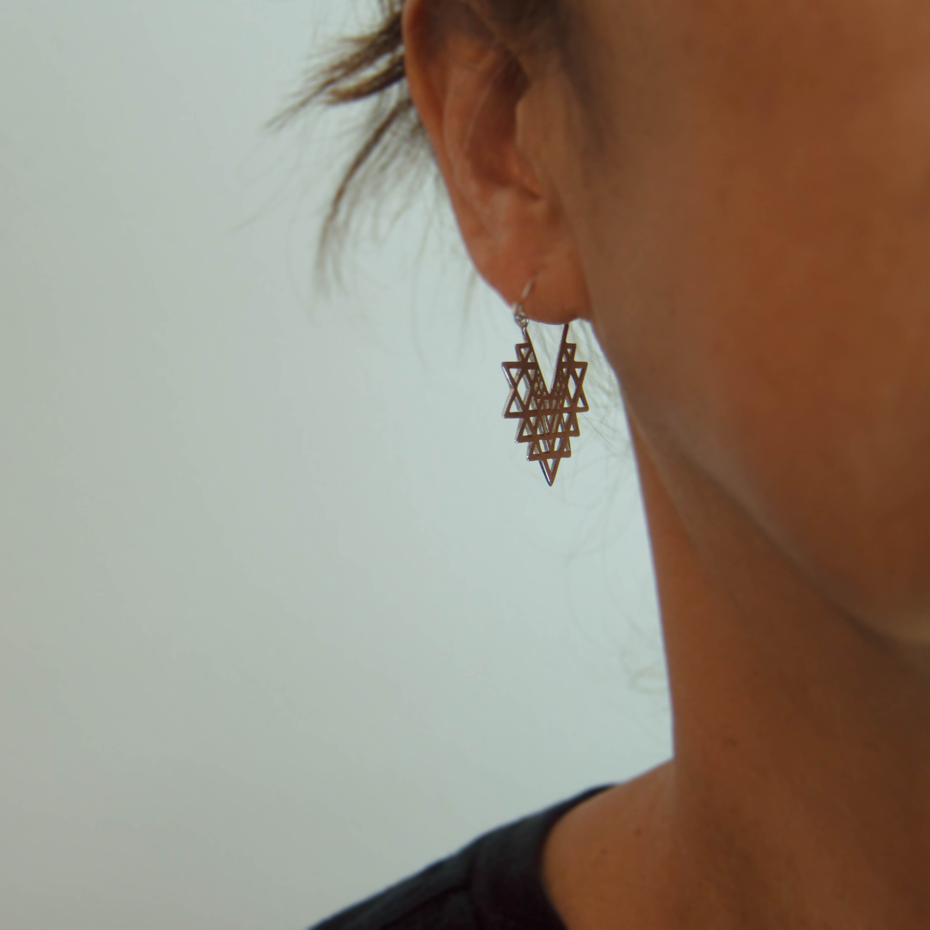 Sri Yantra Earrings