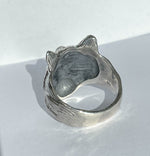 Moonstone Wolf Ring